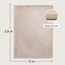 Hakuna Matte Wolkenweiche Spielmatte Baby 280x200x2,5cm, beige – Teppich für Kinderzimmer mit hochwertigem Memory-Schaum – Krabbelmatte Baby mit Rutschfester Unterseite – Krabbeldecke, Tatami Matte