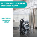 Chicco WE Kinderwagen - Zusammenklappbarer ultraleichter Reisebuggy von 0 bis 22 kg - Neigbarer Kinderwagen mit Schlafposition, Gepolsterten Schultergurten und Schutzhülle