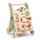 Tiny Love Baby Lauflernwagen Holz, 2-in-1 Activity Baby Lauflernhilfe, 12 interaktive Aktivitäten, motorische Fähigkeiten, kognitive Entwicklung, natürliches Design