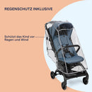 Peg Perego Leichter Buggy Volo mit Regenschutz, Handgepäckgröße, Flugzeuggeeignet, Kompakt, Ab Geburt bis 22 kg, Reisetasche Inklusive, Blue Cameo
