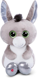 NICI Glubschis: Das Original – Esel Donki 45cm I sitzendes Plüschtier mit großen Glitzeraugen I Schmusetier für Kuscheltierliebhaber