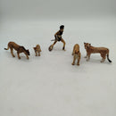 Schleich Bundle Tiere Set von 5 Krieger & Geparden