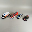 Miniaturfahrzeuge Set von 4 – Rettung & Rennen