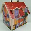 Puppenhaus Spielset – faltbares Haus mit Figuren & Möbeln, gutes Set