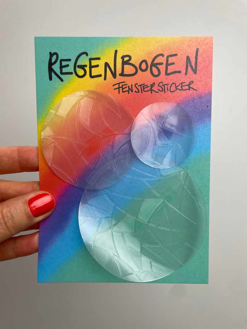 REGENBOGEN FENSTERSTICKER • BUBBLES