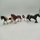 Schleich Bundle Tinker & Kaltblut Set von 4 Pferdefiguren