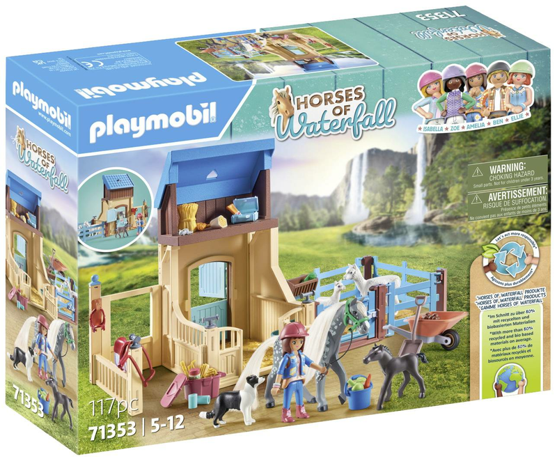 Playmobil Horses of Waterfall Amelia & Whisper mit Pferdebox Kinderspielzeuge