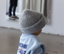 Nuaa B-WARE Alpaca Strickbeanie Kids Soft Grey