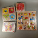 Goki Bundle Formen & Motive Set von 5 Holzpuzzle