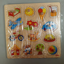 Goki Bundle Formen & Motive Set von 5 Holzpuzzle