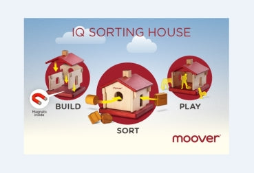 MOOVER - IQ building blocks sorting house 3in1 (magnetic)