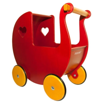 MOOVER - Doll's pram (red) WITHOUT bedding