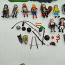 Playmobil Bundle Ritterburg Set von 12 Figuren Burg & Kanone