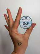 PAPER POETRY WASHI TAPE • REGENBOGEN IRISIEREND • 15MM x 10M
