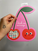 Ohrsticker Cherry • Ohrringe zum Aufkleben • 40 Paar