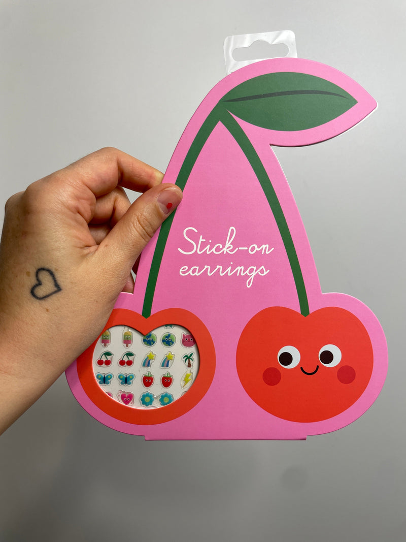 Ohrsticker Cherry • Ohrringe zum Aufkleben • 40 Paar