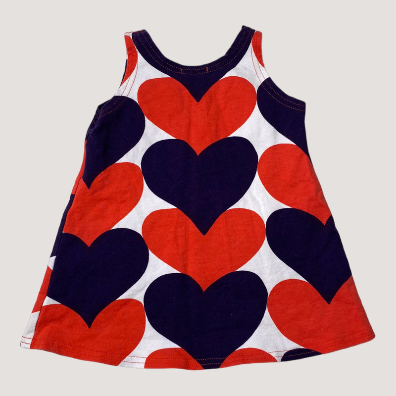 Marimekko dress, hearts | 90cm