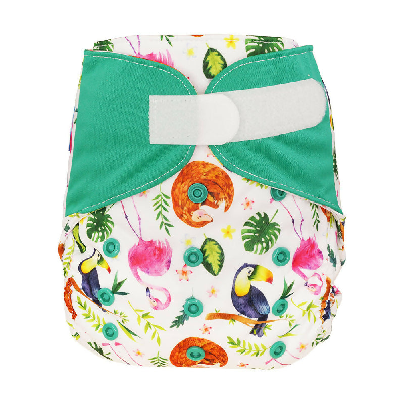 Blümchen OneSize Kletter Stoffwindel Überhose (3,5-16kg)