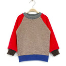 kronjuwel Kaschmirpullover 86/92 hellbraun rot Upcycling