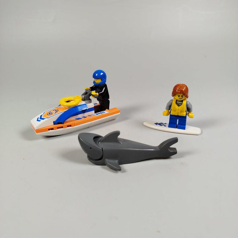 Lego Wasserabenteuer Set - Jetski, Surfer & Hai