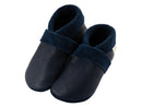Hans Natur Baby und Kinder Hausschuhe Krabbelschuhe Ecopell Leder blau 21/22