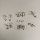 Djeco Crazix Puzzle-Spiel – Set mit 8 Metallrätseln, OVP, neu