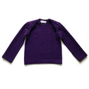 kronjuwel Langarmshirt Wolle/Kaschmir 86/92 violett Upcycling