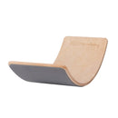 B-Ware Meow Baby Balancierbrett Balance Board Kinder Spielzeug Holz Natur Grau 80x30 Cm