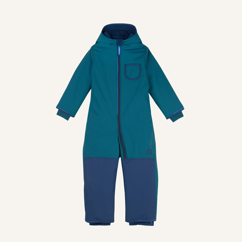 Finkid PIKKU WINTER SPORT – Winteroverall mit Umschlagbündchen deep teal/navy