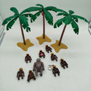 Playmobil Bundle Affen&Palmen Set von 12 Tiere