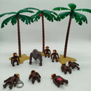 Playmobil Bundle Affen&Palmen Set von 12 Tiere