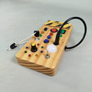 Montessori Busy Board Holz LED Aktivitätsbrett