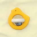 HOLZRASSEL MIT GLOCKE • VOGEL BLAU