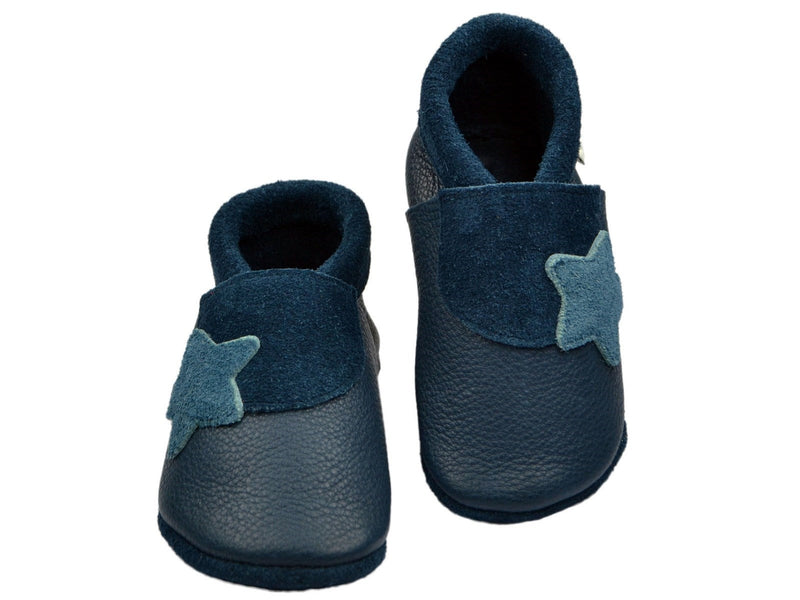 Pantolinos Pantolinos Lederpuschen "Stern" paloma 21 Schuhgröße, 22 Schuhgröße