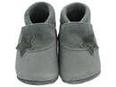 Pantolinos Pantolinos Lederpuschen Stern grau 20 Schuhgröße
