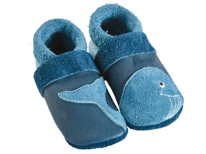 Pantolinos Pantolinos Lederpuschen "großer Wal" 24 Schuhgröße, 25 Schuhgröße