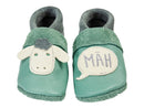 Pantolinos Pantolinos Lederpuschen "Schaf" distel-grau 21 Schuhgröße, 22 Schuhgröße