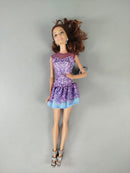 Mattel Modepuppe – Purpur und Blau Kleid