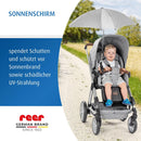 reer ShineSafe Kinderwagen-Sonnenschirm | UV-Schutz (UPF 80+) | universal passend für Kombi- & Sportwagen | Sonnenschutz mit Drehgelenk | aus 100% ...