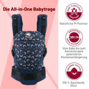 manduca XT Babytrage - Verstellbarer Sitz, der mitwächst - Vom Neugeborenen bis zum Kleinkind - Babytrage aus Bio-Baumwolle mit 3 Tragemöglichkeite...