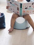 BÉABA - Babytopf - Ergonomisches Töpfchen für Kinder - Rutschsicher - Hygienisch - Pflegeleicht - WC-Einsatz mit Handgriffen - Made in France - Blau
