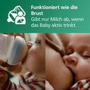 Philips AVENT Natural Response Glas-Geschenkset für Neugeborene – 3 x 120 ml und 2 x 240 ml Babyflaschen, 2 x ultra soft Schnuller 0–6 Monate, Flaschenbürste, BPA-frei (Modell SCD879/11)