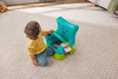 Fisher-Price Lernspaß, Lernspielzeug für Kleinkinder, Lernspaß-Stuhl, türkisfarben, Version: Englisch; Italienisch; Portugiesisch; Spanisch, HYR96