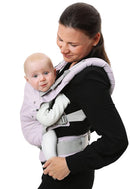 manduca First Babytrage - Verstellbarer und vielseitiger Tragesitz für Babys und Kleinkinder (3,5-20 kg) - Babytrage mit Front-, Hüft- und Rückentragefunktion ,Monochrome Lavender