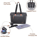 Dikaslon Wickeltasche mit Schnullertasche und Wickelunterlage, Große Reisewindeltasche für Mama und Papa, Multifunktions-Babytasche für Jungen und Mädchen