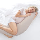 Julius Zöllner Stillkissen, Schwangerschaftskissen, Lagerungskissen, besonders angenehme und anschmiegsame Flockenfüllung, Baumwolle , ca. 180 cm