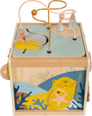 small foot Motorikwürfel "Seaside" aus Holz, vielfältiges Motorikspielzeug für Kleinkinder, ab 12 Monaten, 12393