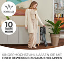 Kinderkraft FOLDEE Hochstuhl Baby, Kinderstuhl ab 6 Monate, Zusammenklappen, Leicht zu tragen mit einer Hand, Verstellbare Rückenlehne und Fußstütze, Tablett und Zubehörkorb im set, Grün