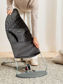 BabyBjörn Babywippe Bliss, Baumwolle, Anthrazitgrau/Nordische Natur