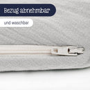 Julius Zöllner Musselin Stillkissen ca. 190 cm